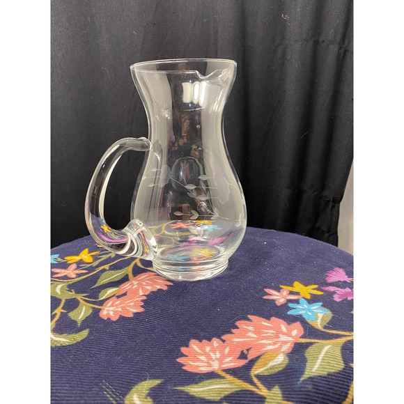 Vintage Princess House “Heritage” Design Clear Crystal Glass Pitcher - Picture 5 of 9